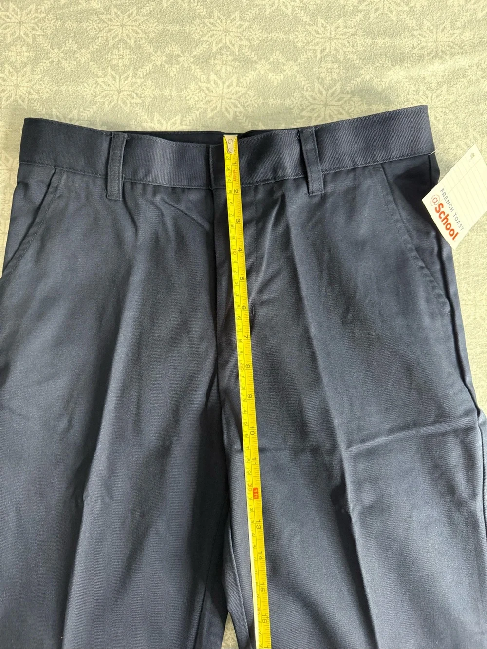 French Toast NWT Relaxed Fit Twill Pants Boy’s 14 Navy Adjustable School Uniform